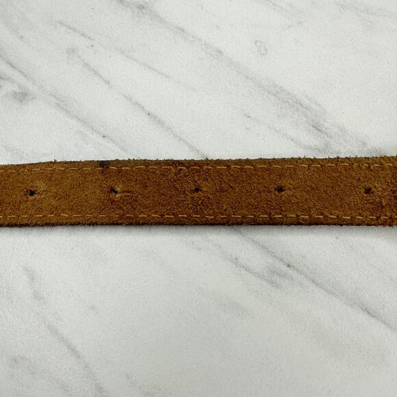 Michael Kors Gold Braided Leather Belt - Size Small ✨ - Picture 9 of 11